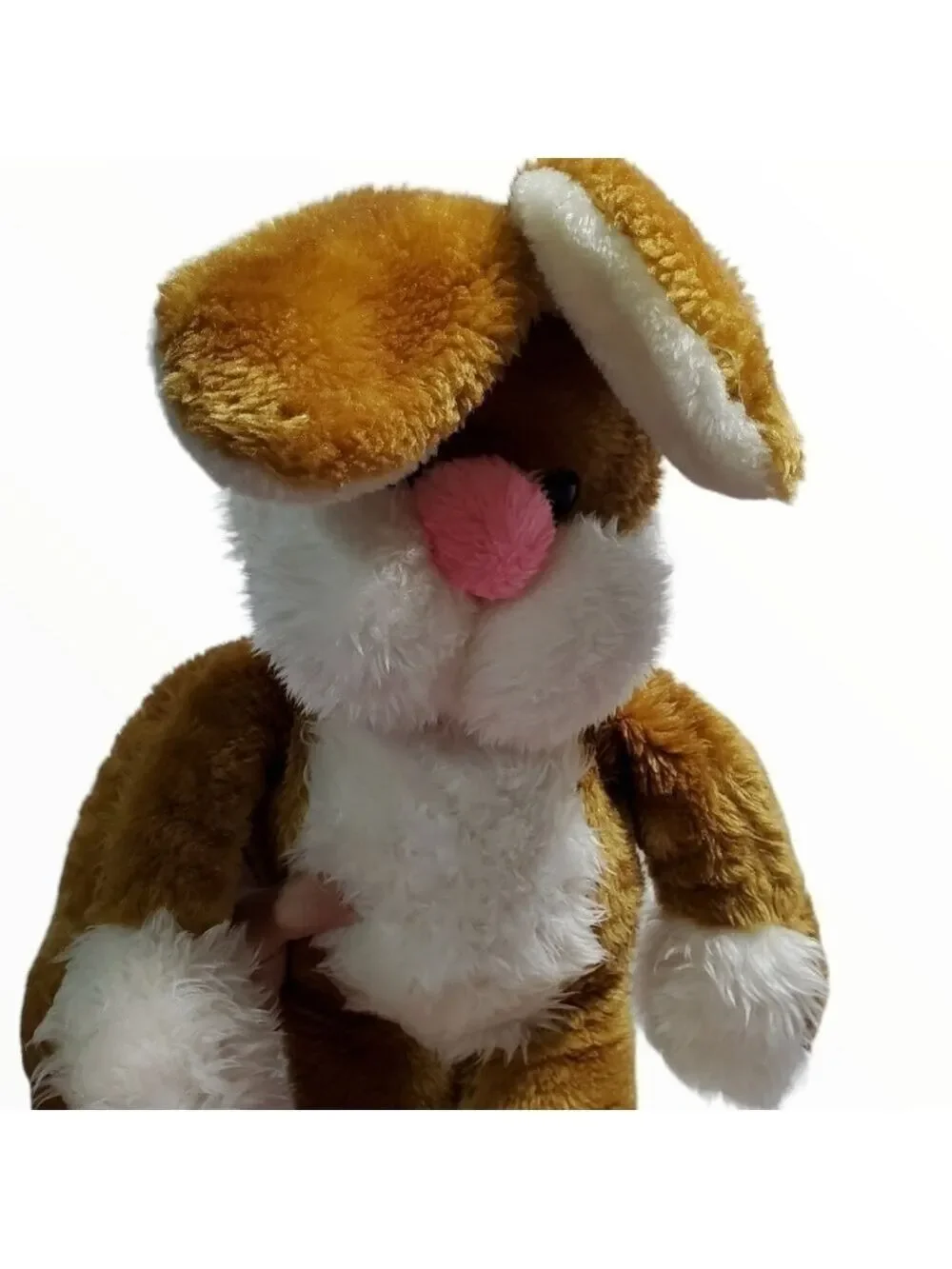 Large Vtg Easter Plush Brown Bunny Rabbit 1980 MTY International Rare HTF